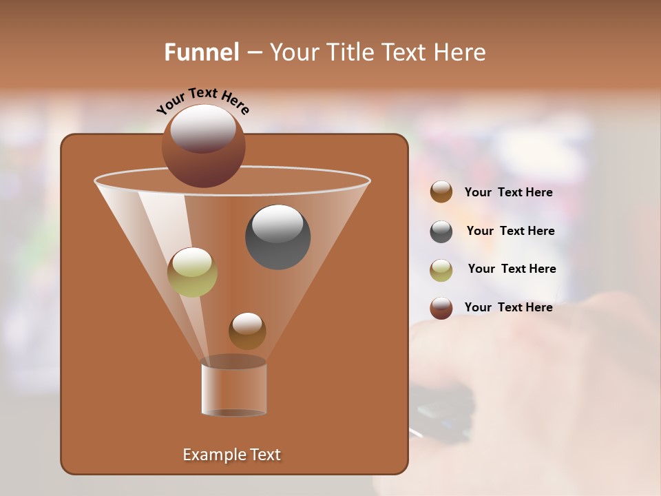 Video Monitor Black PowerPoint Template