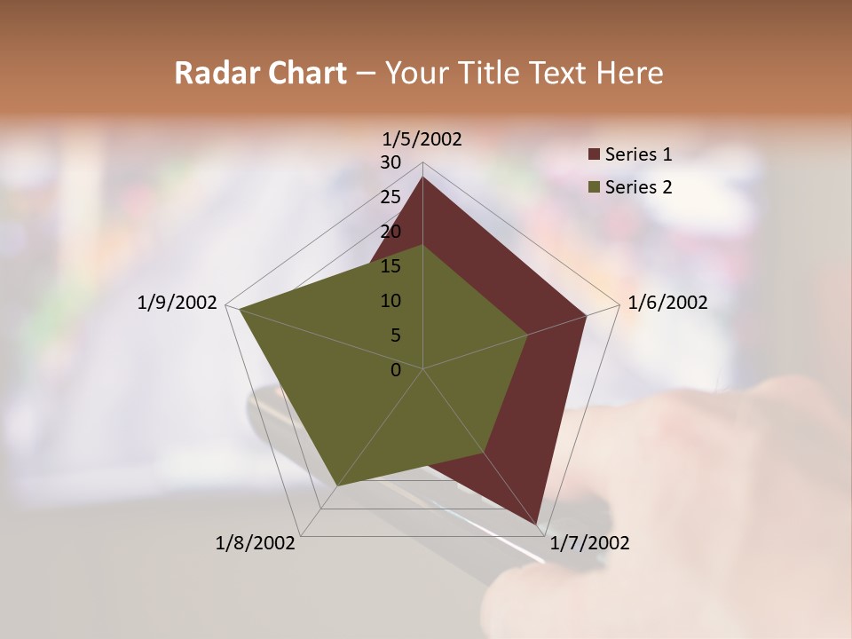 Video Monitor Black PowerPoint Template