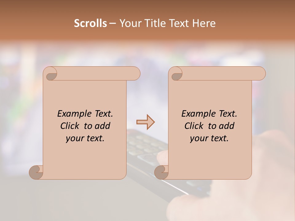 Video Monitor Black PowerPoint Template
