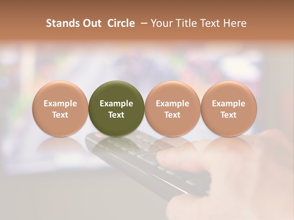 Video Monitor Black PowerPoint Template