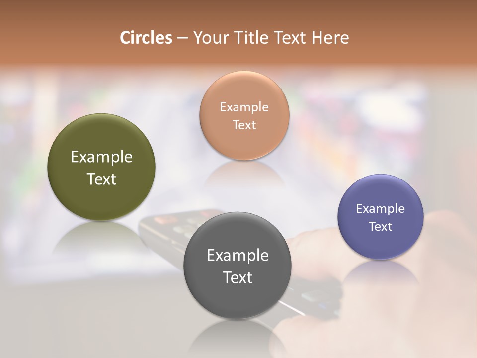 Video Monitor Black PowerPoint Template