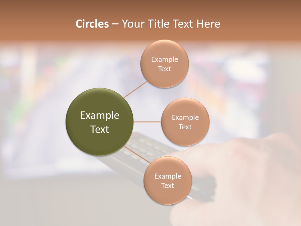 Video Monitor Black PowerPoint Template