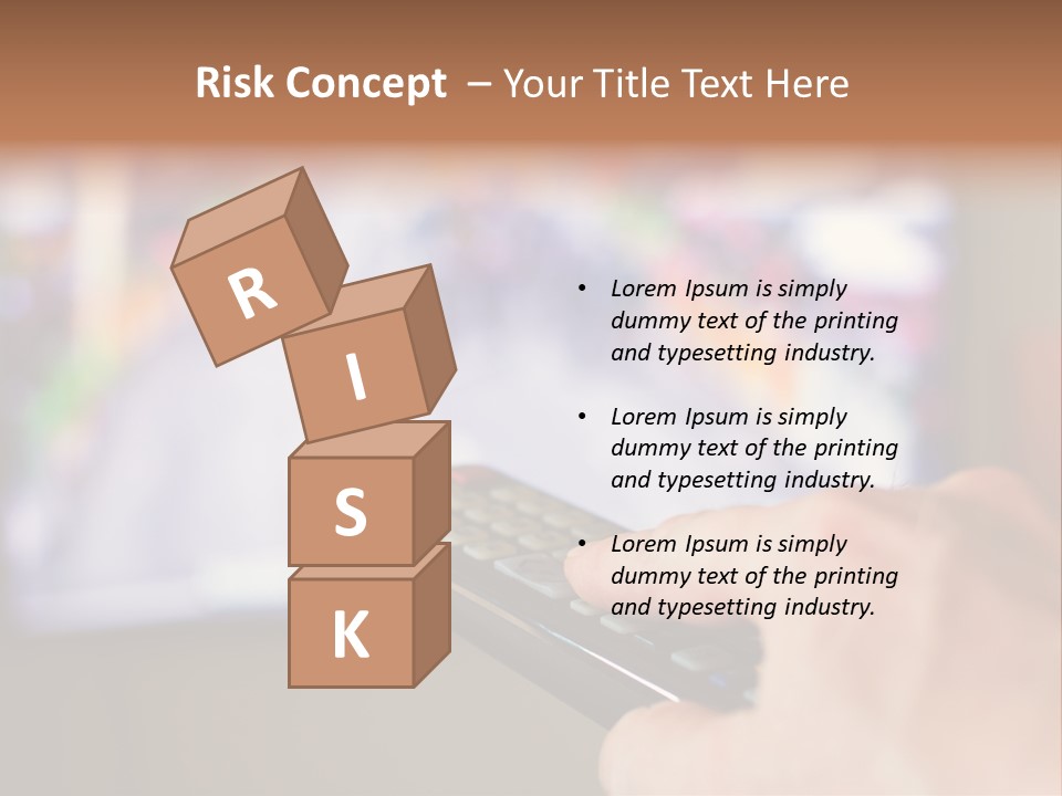 Video Monitor Black PowerPoint Template