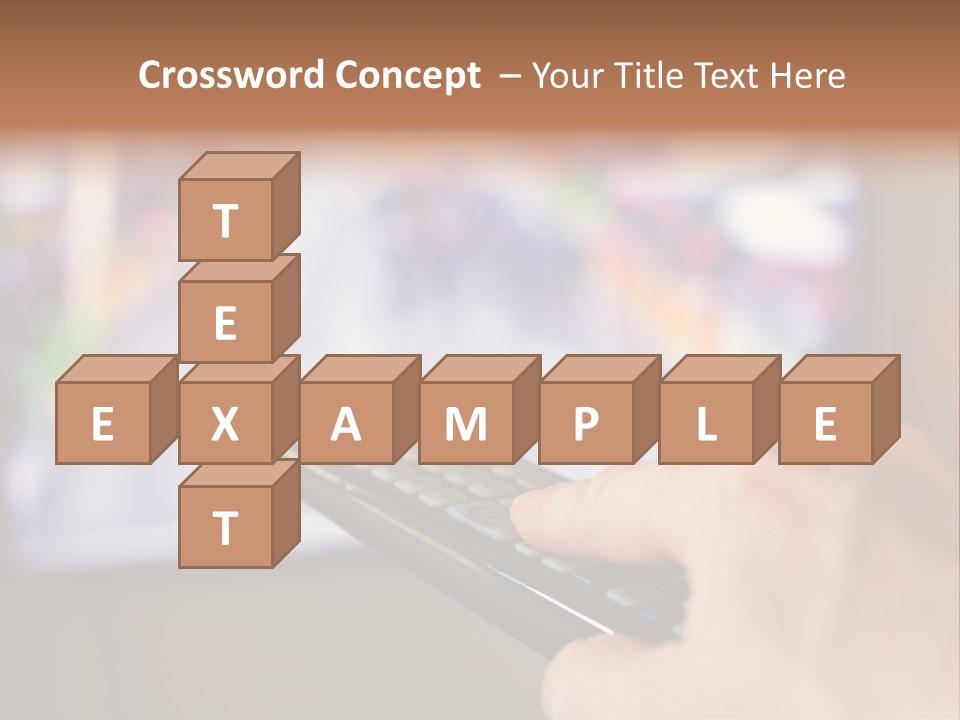 Video Monitor Black PowerPoint Template