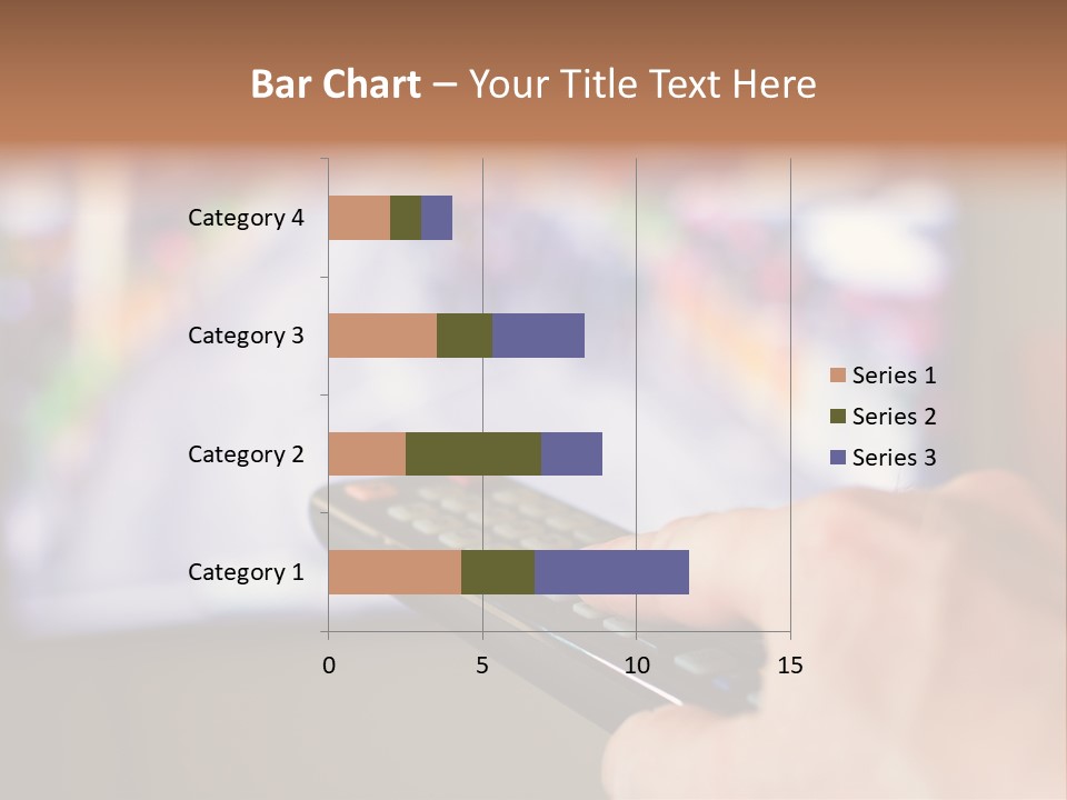Video Monitor Black PowerPoint Template
