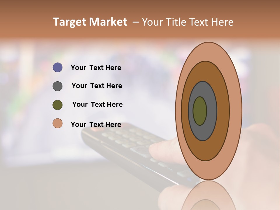 Video Monitor Black PowerPoint Template