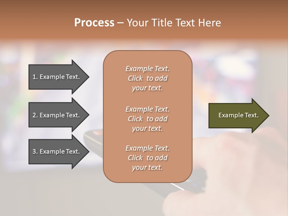 Video Monitor Black PowerPoint Template