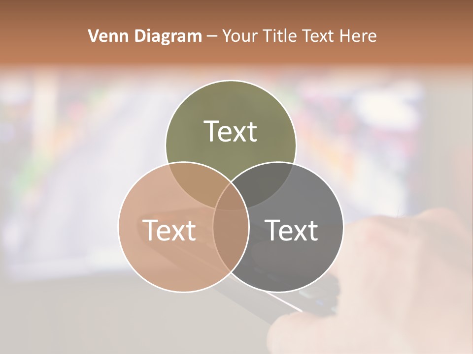 Video Monitor Black PowerPoint Template