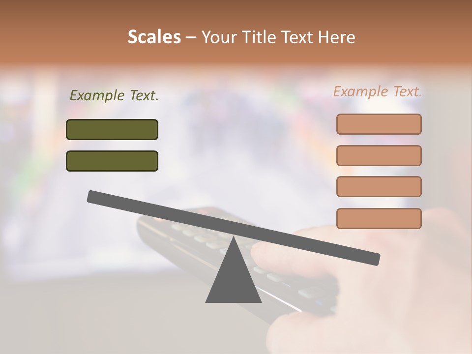 Video Monitor Black PowerPoint Template
