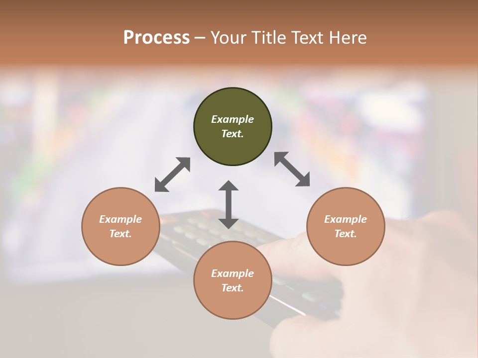 Video Monitor Black PowerPoint Template