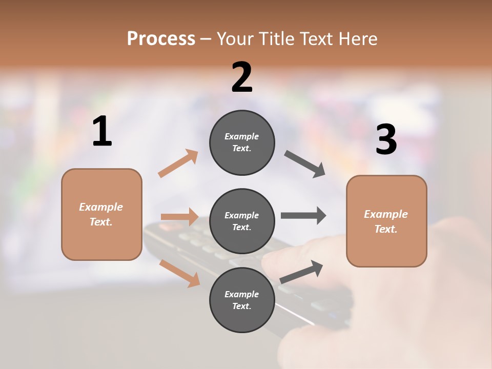 Video Monitor Black PowerPoint Template