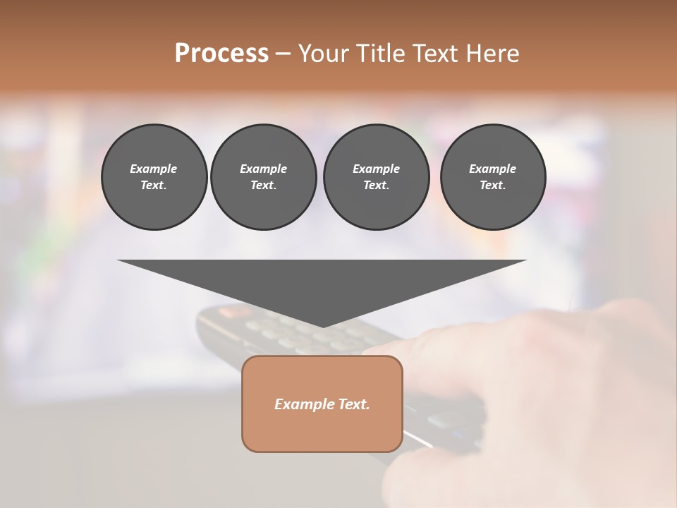 Video Monitor Black PowerPoint Template