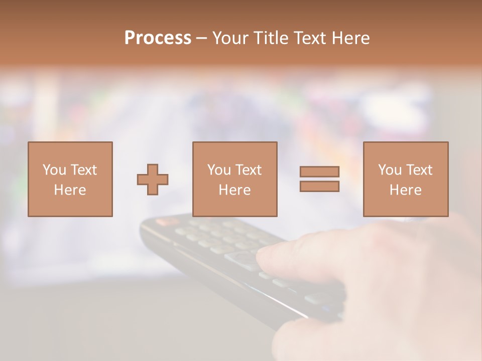 Video Monitor Black PowerPoint Template