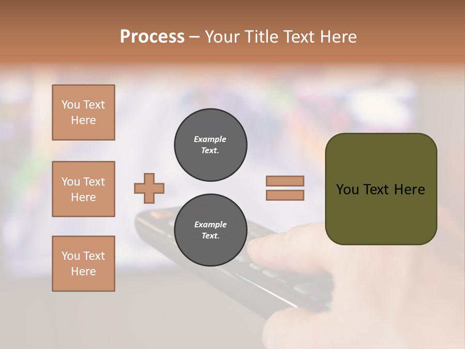Video Monitor Black PowerPoint Template