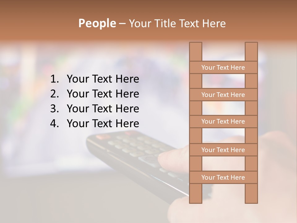 Video Monitor Black PowerPoint Template
