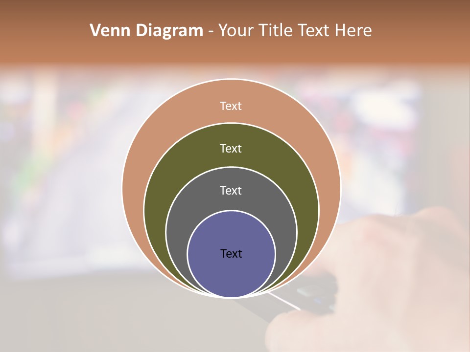 Video Monitor Black PowerPoint Template