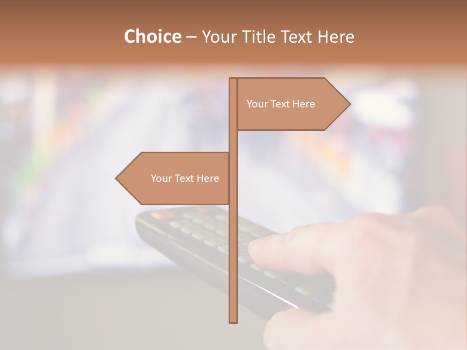 Video Monitor Black PowerPoint Template