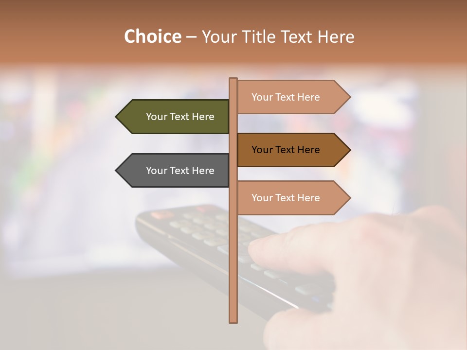 Video Monitor Black PowerPoint Template