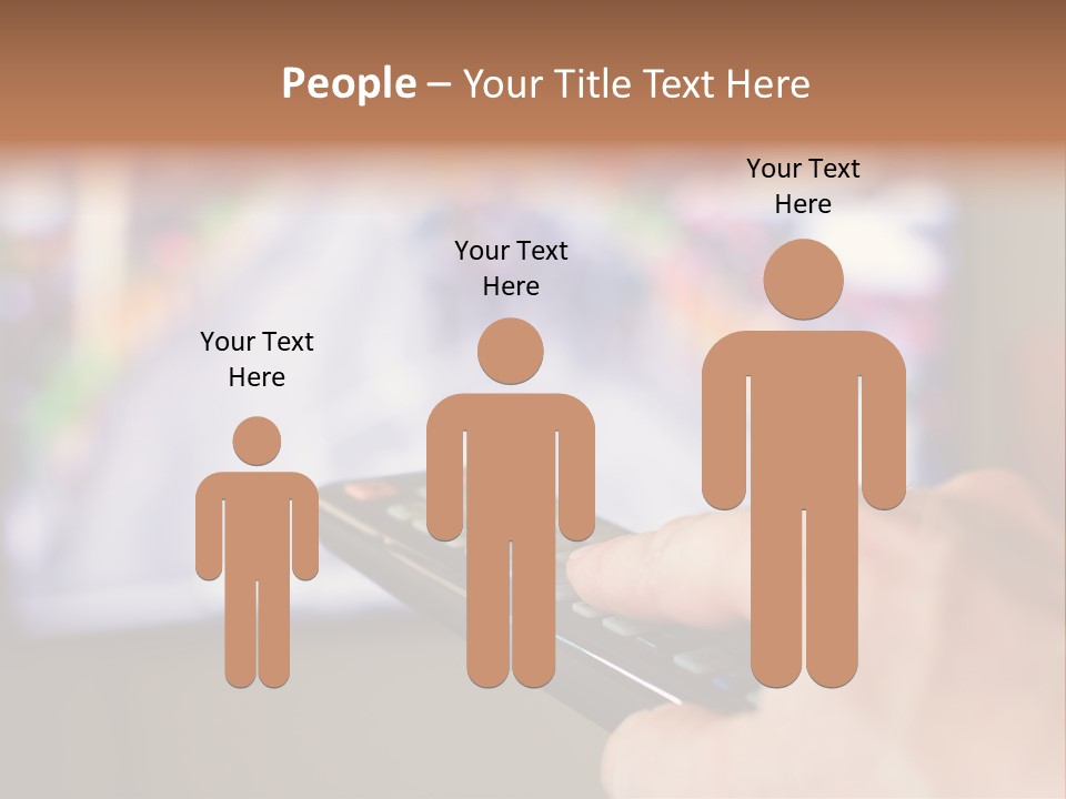 Video Monitor Black PowerPoint Template