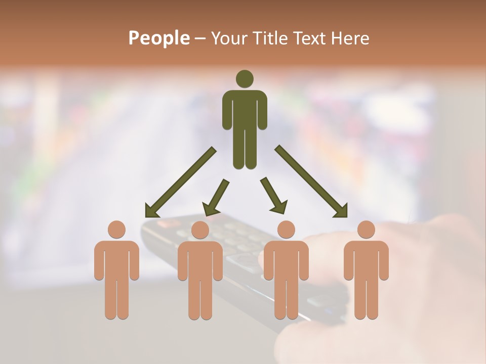 Video Monitor Black PowerPoint Template