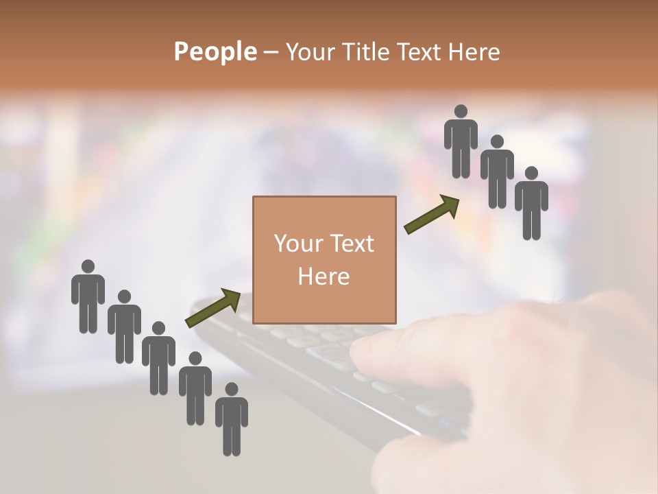 Video Monitor Black PowerPoint Template