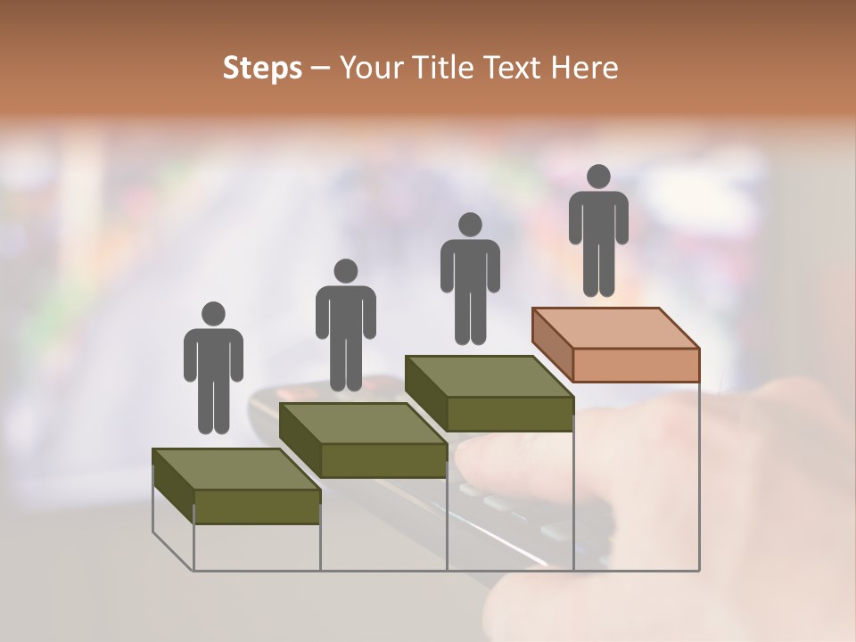 Video Monitor Black PowerPoint Template