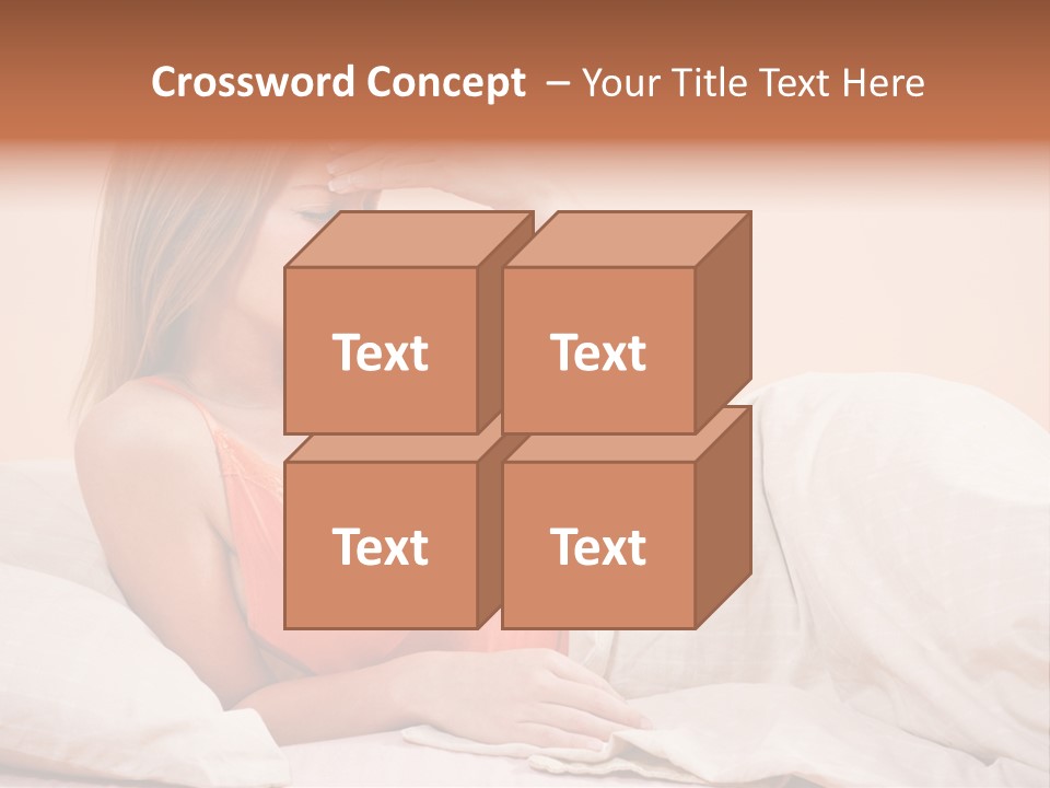 Uncomfortable Healthy Lifestyle Eyes Closed PowerPoint Template