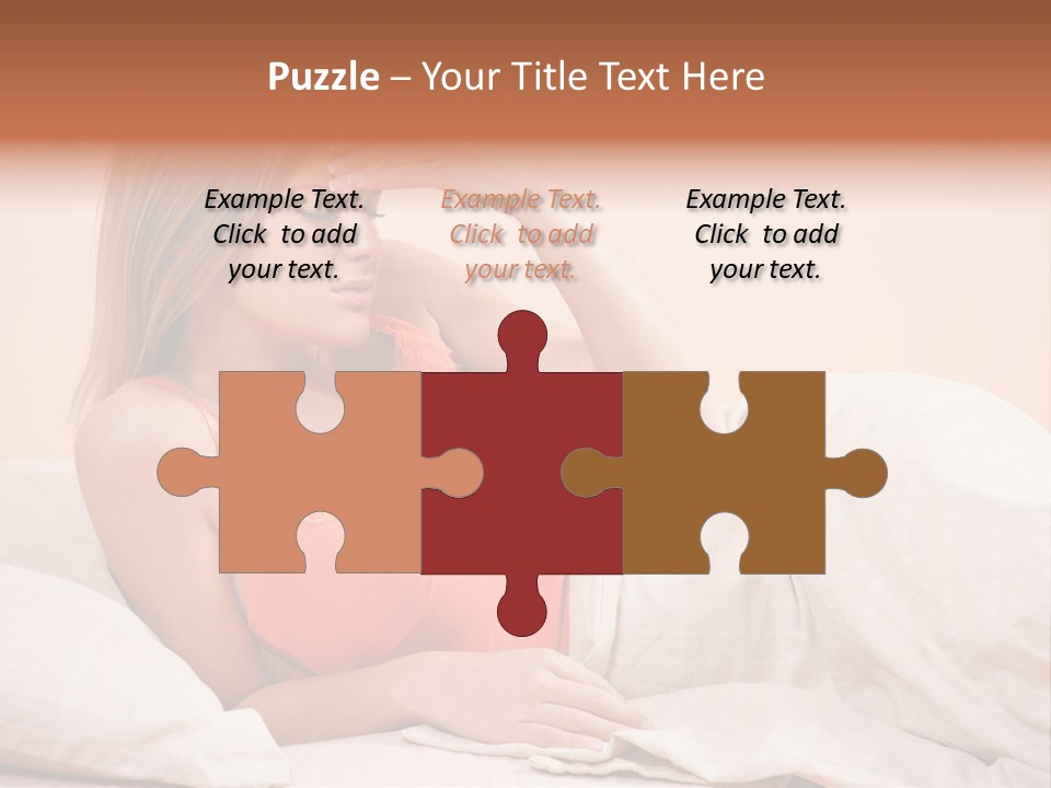 Uncomfortable Healthy Lifestyle Eyes Closed PowerPoint Template