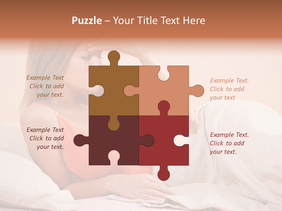 Uncomfortable Healthy Lifestyle Eyes Closed PowerPoint Template