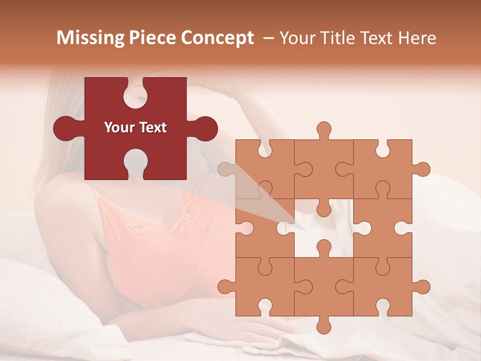 Uncomfortable Healthy Lifestyle Eyes Closed PowerPoint Template