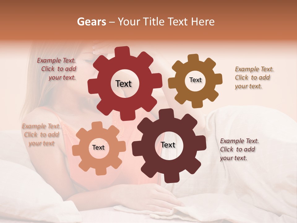 Uncomfortable Healthy Lifestyle Eyes Closed PowerPoint Template