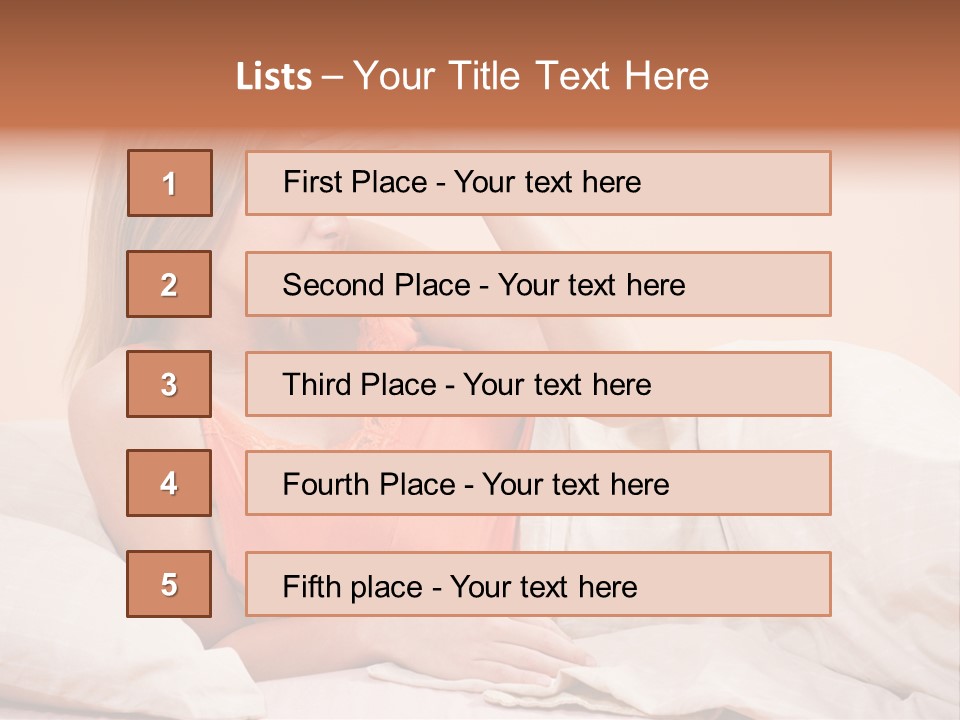 Uncomfortable Healthy Lifestyle Eyes Closed PowerPoint Template