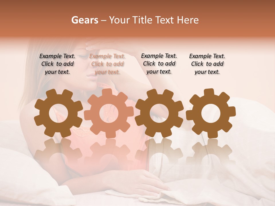 Uncomfortable Healthy Lifestyle Eyes Closed PowerPoint Template