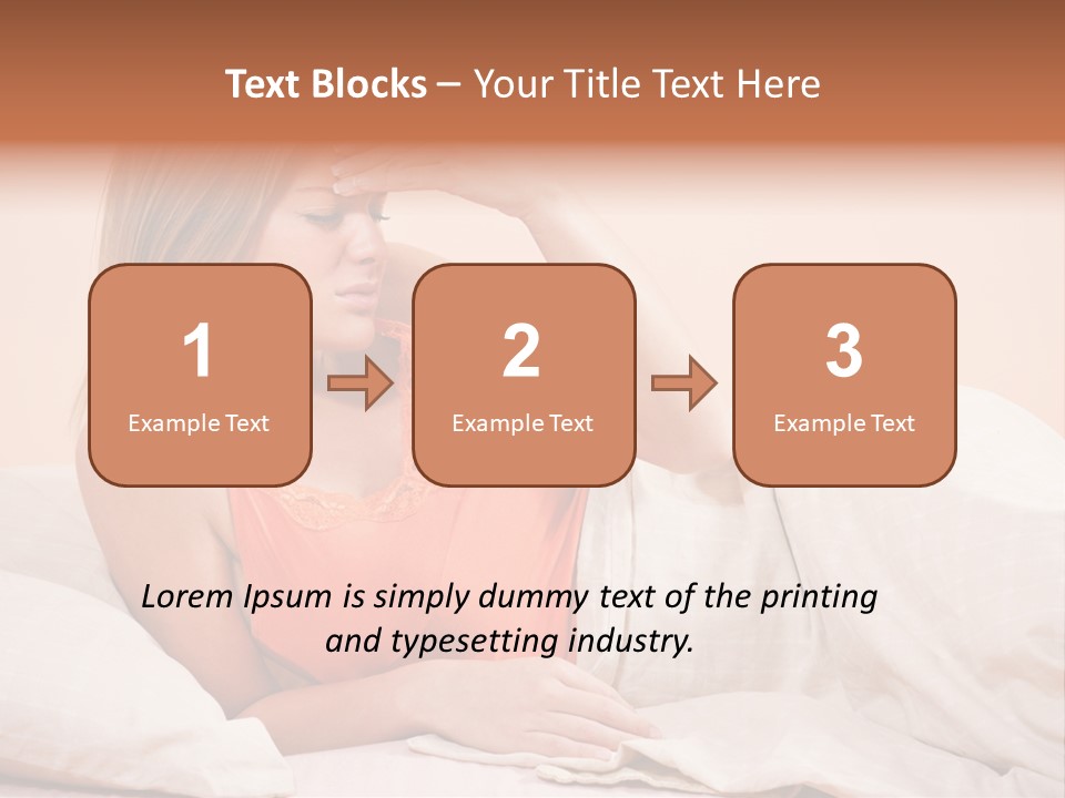Uncomfortable Healthy Lifestyle Eyes Closed PowerPoint Template