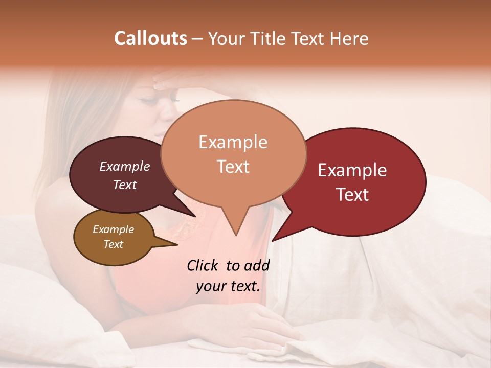 Uncomfortable Healthy Lifestyle Eyes Closed PowerPoint Template