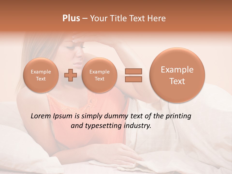 Uncomfortable Healthy Lifestyle Eyes Closed PowerPoint Template