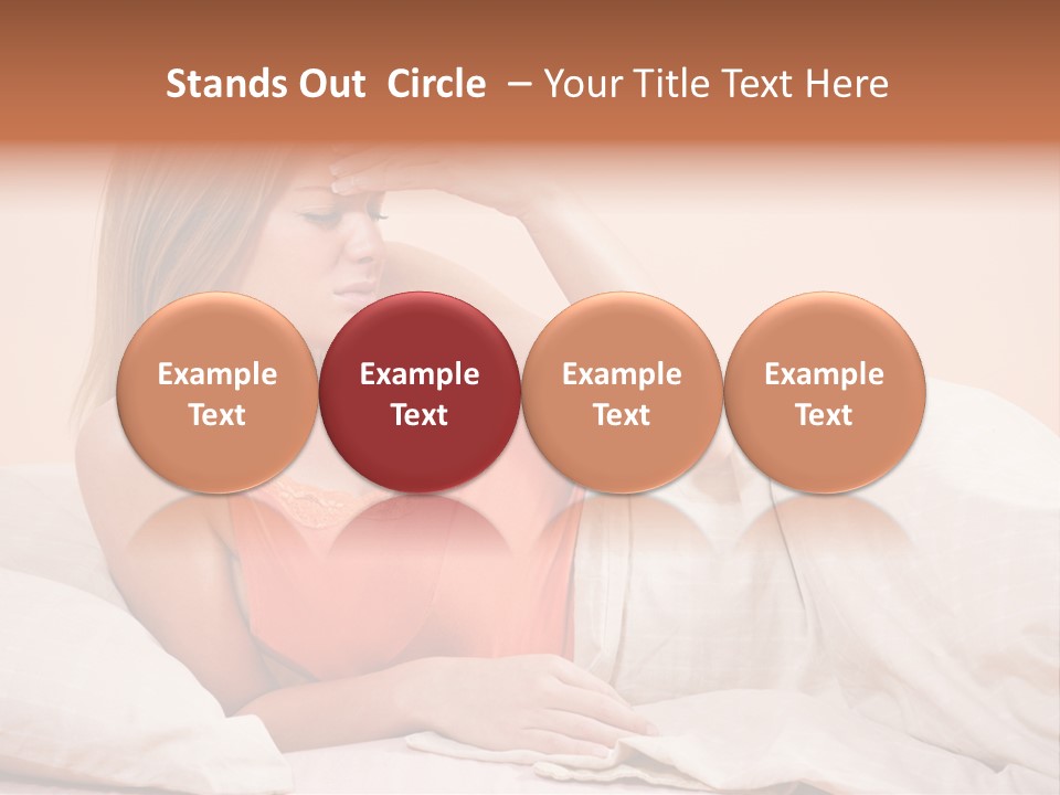 Uncomfortable Healthy Lifestyle Eyes Closed PowerPoint Template