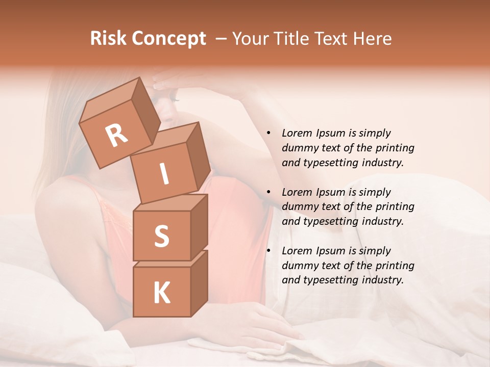 Uncomfortable Healthy Lifestyle Eyes Closed PowerPoint Template