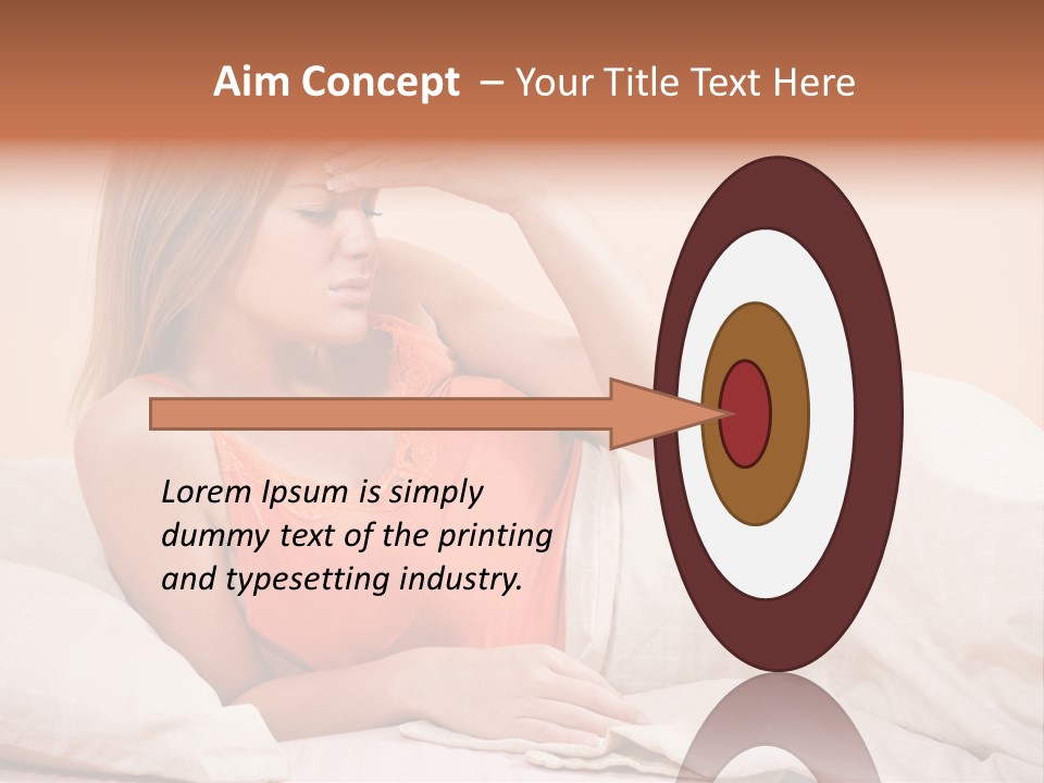 Uncomfortable Healthy Lifestyle Eyes Closed PowerPoint Template