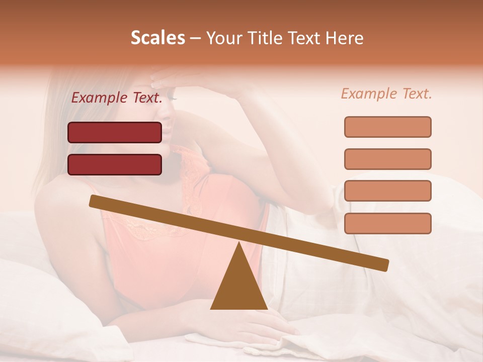 Uncomfortable Healthy Lifestyle Eyes Closed PowerPoint Template