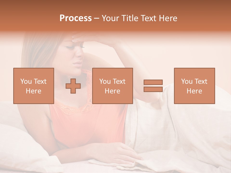 Uncomfortable Healthy Lifestyle Eyes Closed PowerPoint Template