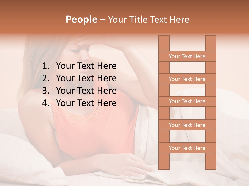 Uncomfortable Healthy Lifestyle Eyes Closed PowerPoint Template