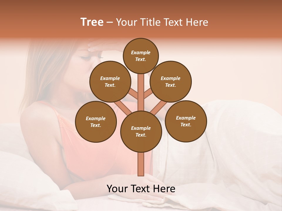 Uncomfortable Healthy Lifestyle Eyes Closed PowerPoint Template