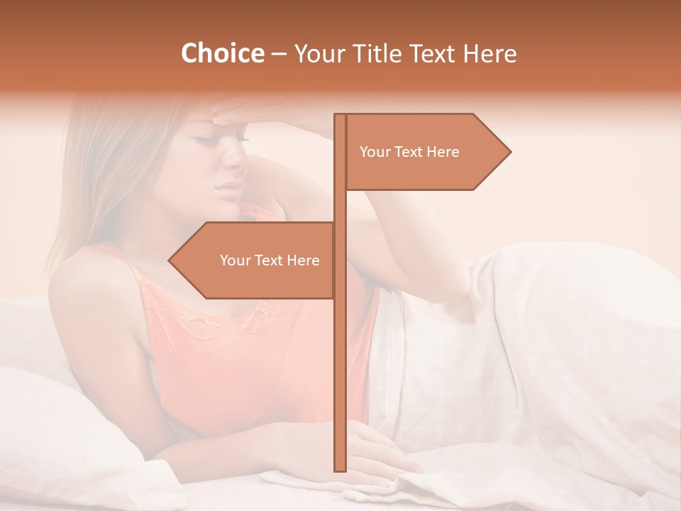 Uncomfortable Healthy Lifestyle Eyes Closed PowerPoint Template