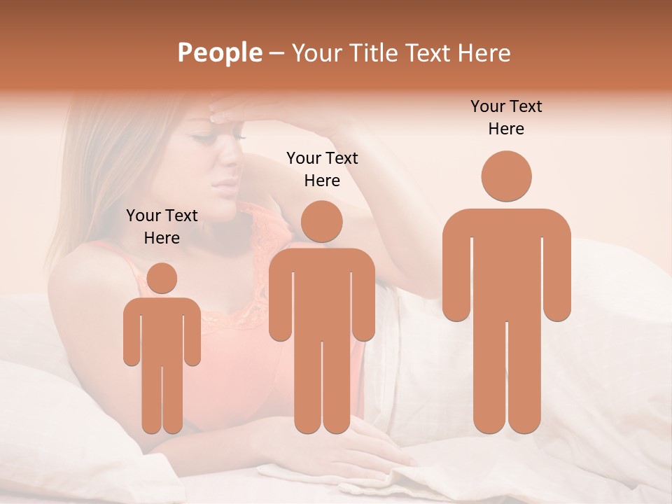 Uncomfortable Healthy Lifestyle Eyes Closed PowerPoint Template