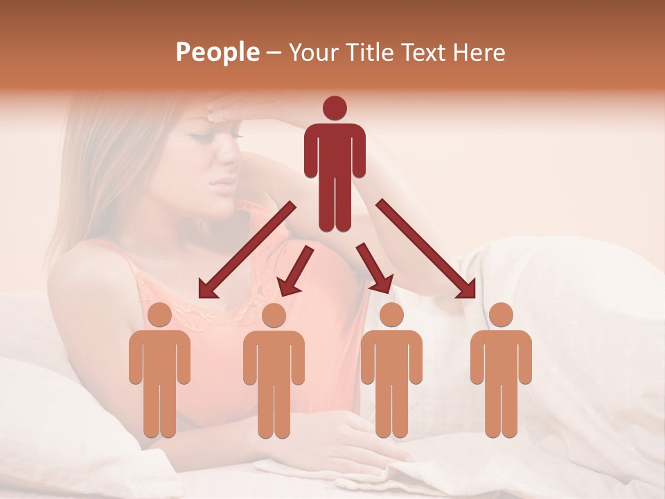 Uncomfortable Healthy Lifestyle Eyes Closed PowerPoint Template