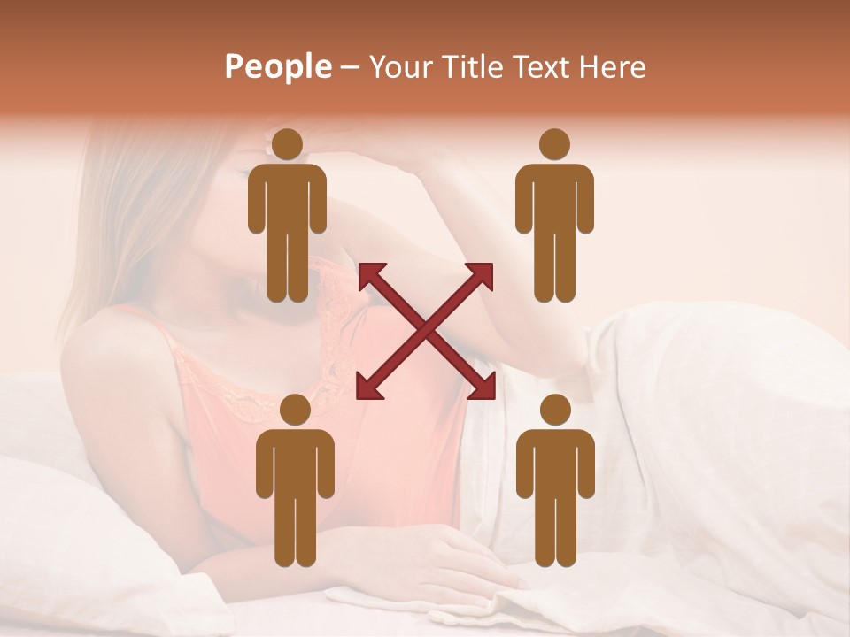 Uncomfortable Healthy Lifestyle Eyes Closed PowerPoint Template