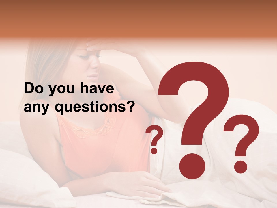 Uncomfortable Healthy Lifestyle Eyes Closed PowerPoint Template