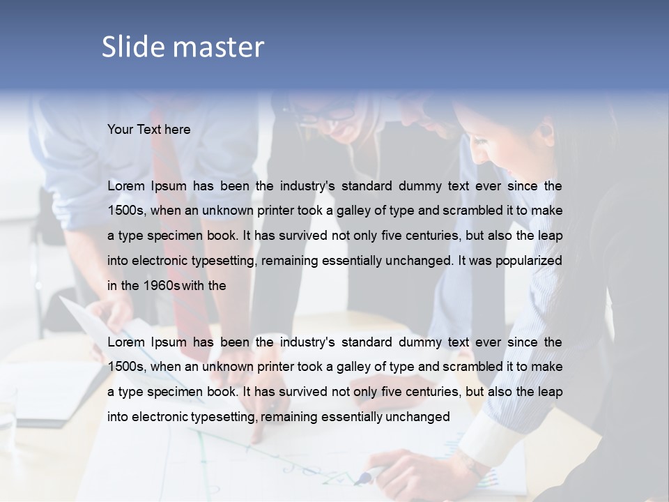 Aim Desk Occupation PowerPoint Template