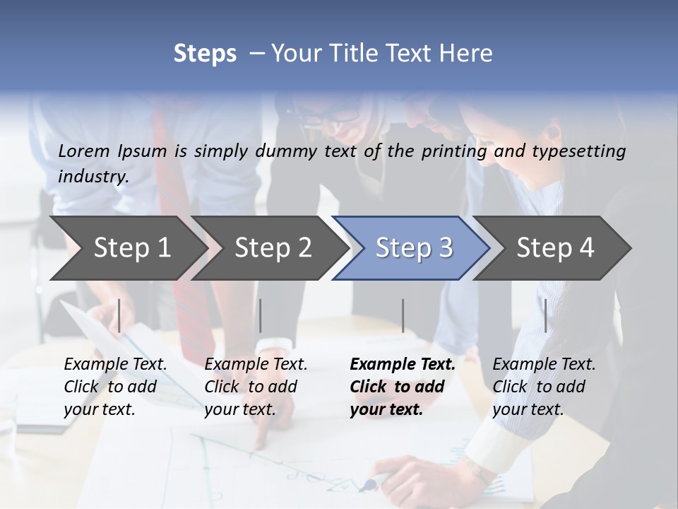 Aim Desk Occupation PowerPoint Template